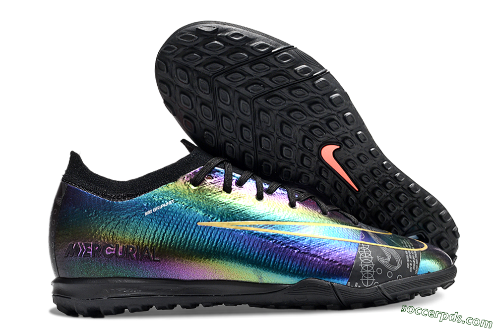 Nike Air Zoom Mercurial Vapor 16 Elite TF Low-Tops Football Shoes - Laser/Black/Yellow 1