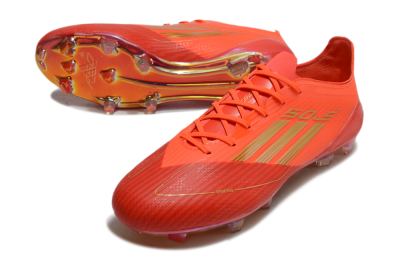 Adidas F50 Elite FG Low-Tops Football Boots - Red/Gold