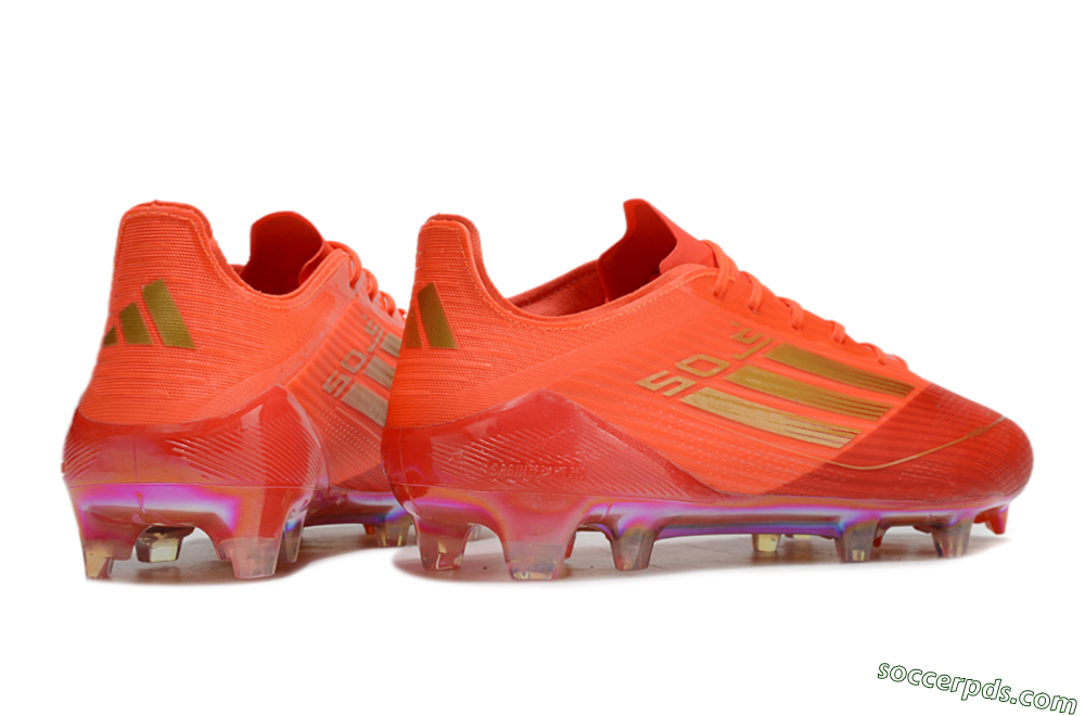 Adidas F50 Elite FG Low-Tops Football Boots - Red/Gold 6
