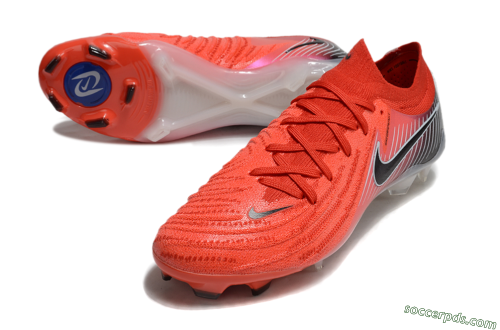 Nike Phantom Luna Elite NU FG Low-Tops Football Boots - Red/Black/White 3
