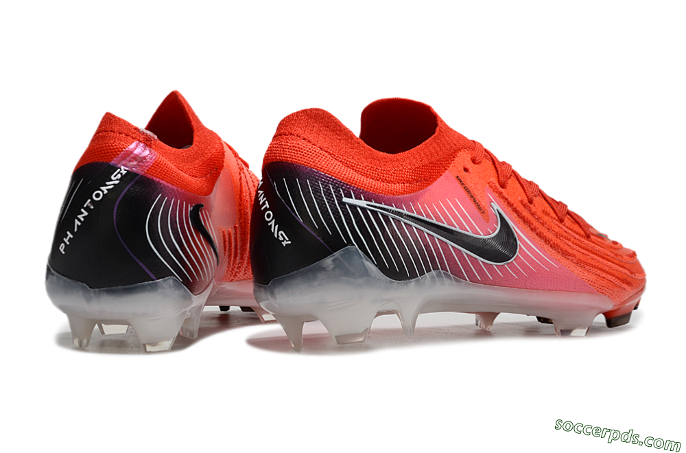 Nike Phantom Luna Elite NU FG Low-Tops Football Boots - Red/Black/White 6