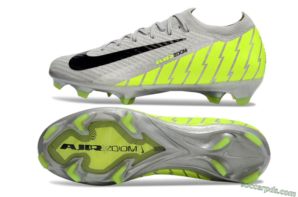 Nike Air Zoom Mercurial Vapor 16 Elite FG Low-Tops Football Boots - Grey/Black/Yellow 0
