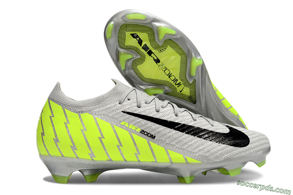 Nike Air Zoom Mercurial Vapor 16 Elite FG Low-Tops Football Boots - Grey/Black/Yellow 1