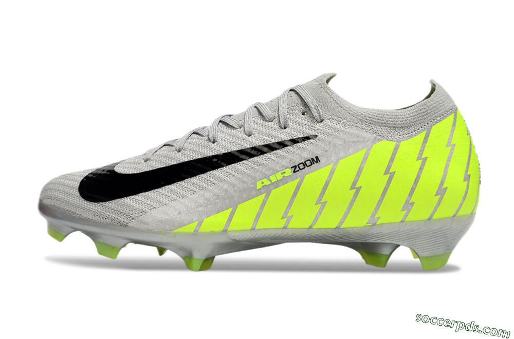 Nike Air Zoom Mercurial Vapor 16 Elite FG Low-Tops Football Boots - Grey/Black/Yellow 2
