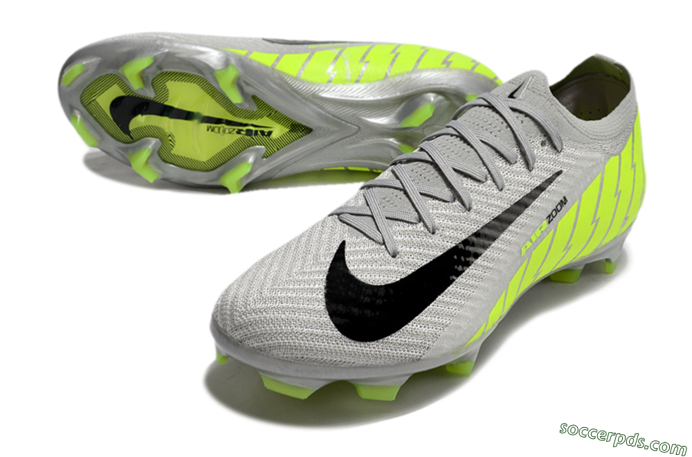 Nike Air Zoom Mercurial Vapor 16 Elite FG Low-Tops Football Boots - Grey/Black/Yellow 3