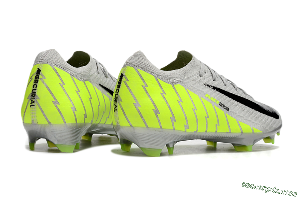 Nike Air Zoom Mercurial Vapor 16 Elite FG Low-Tops Football Boots - Grey/Black/Yellow 6