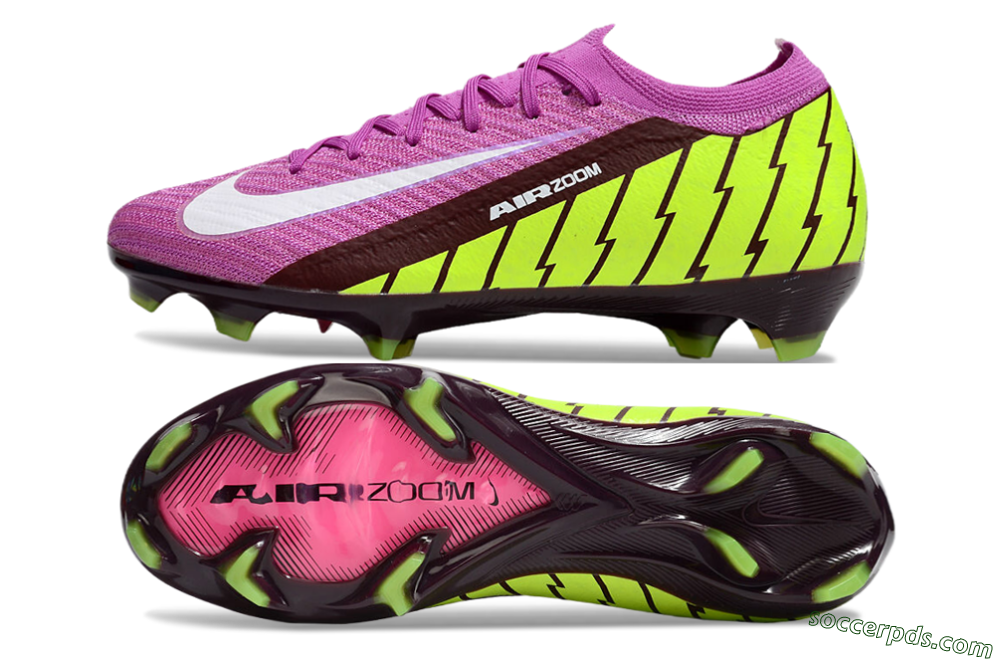 Nike Air Zoom Mercurial Vapor 16 Elite FG Low-Tops Football Boots - Pink/White/Yellow 0