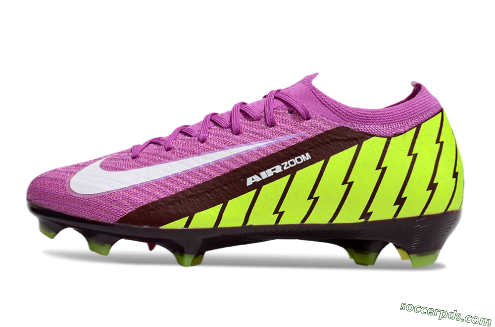 Nike Air Zoom Mercurial Vapor 16 Elite FG Low-Tops Football Boots - Pink/White/Yellow 2