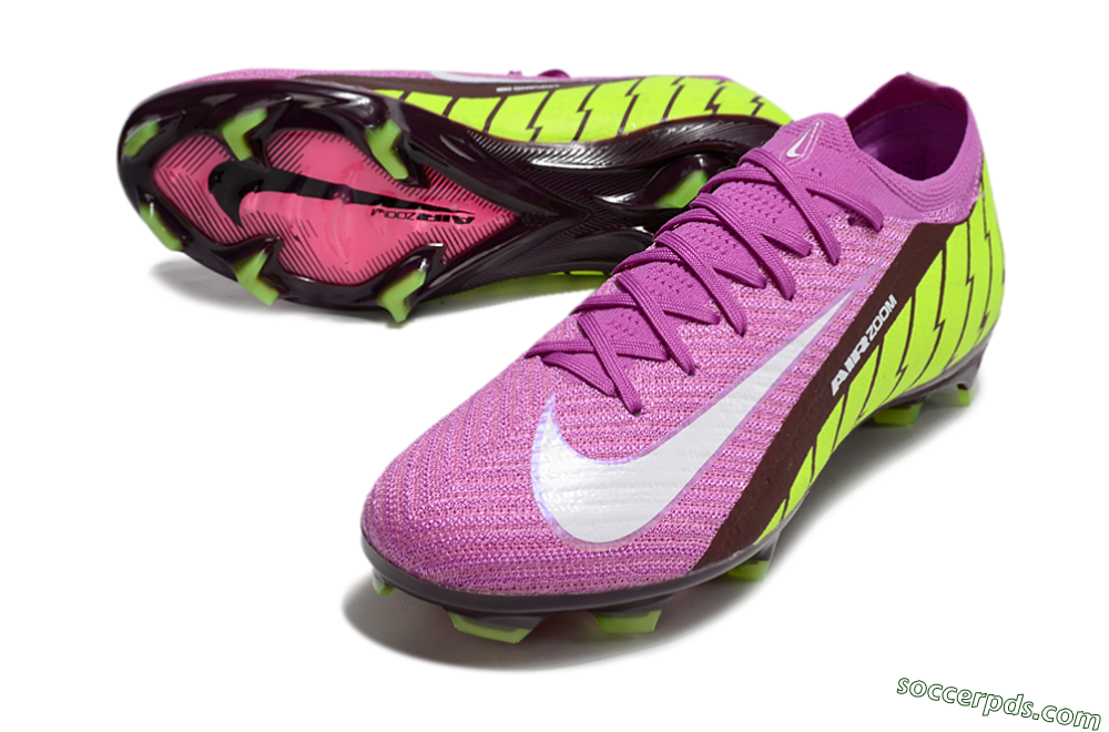 Nike Air Zoom Mercurial Vapor 16 Elite FG Low-Tops Football Boots - Pink/White/Yellow 3