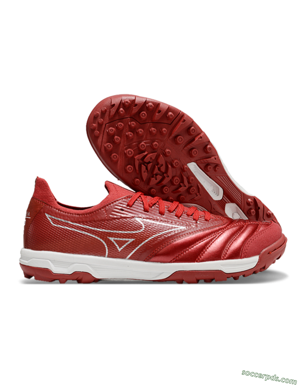 Mizuno Morelia Neo Sala TF Low-Tops Football Shoes - Red/Gold/White 1