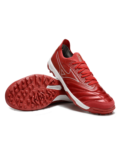 Mizuno Morelia Neo Sala TF Low-Tops Football Shoes - Red/Gold/White