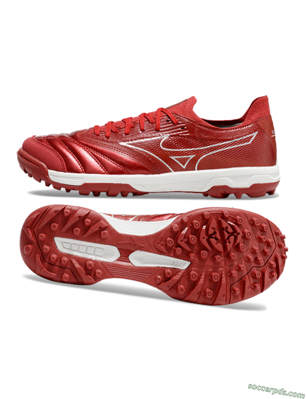 Mizuno Morelia Neo Sala TF Low-Tops Football Shoes - Red/Gold/White 0
