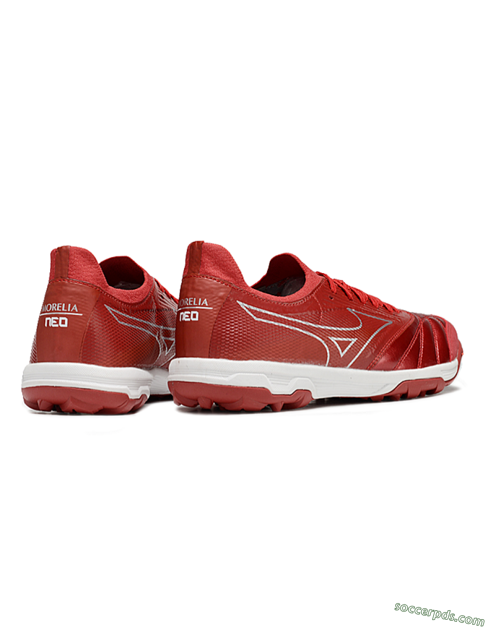 Mizuno Morelia Neo Sala TF Low-Tops Football Shoes - Red/Gold/White 6