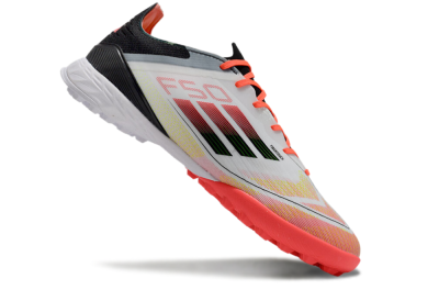 Adidas F50 Elite TF Low-Tops Football Shoes - White/Red/Yellow