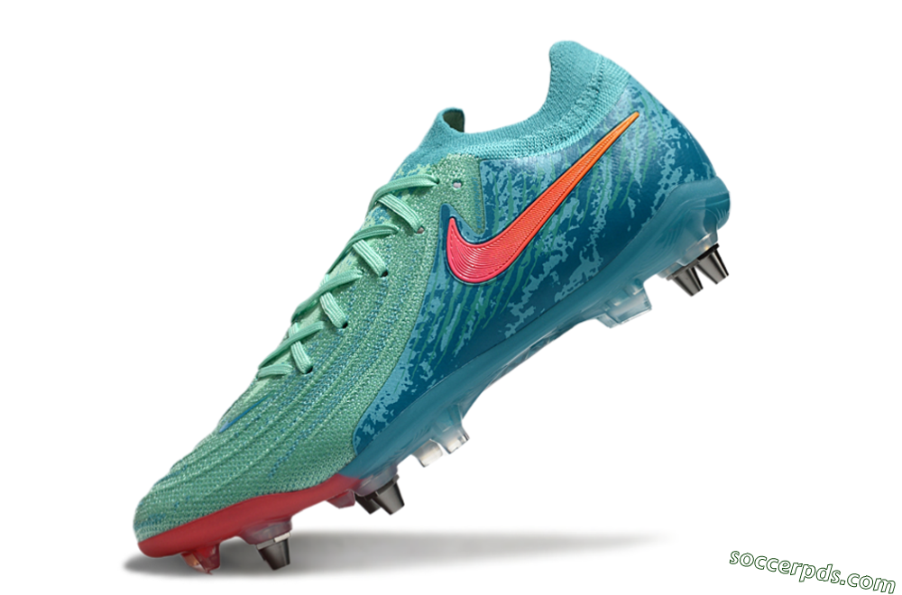 Nike Phantom Luna Elite SG Low-Tops Football Boots - Jade/Red/Blue 5