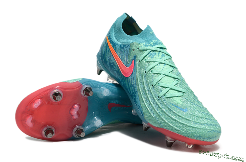 Nike Phantom Luna Elite SG Low-Tops Football Boots - Jade/Red/Blue 3