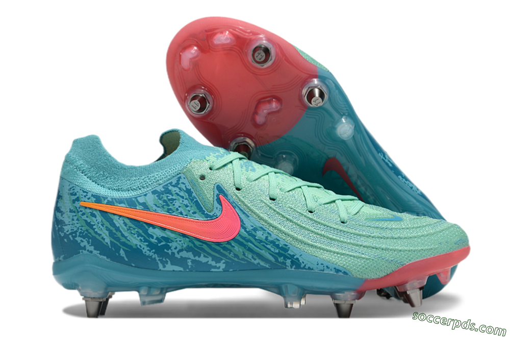 Nike Phantom Luna Elite SG Low-Tops Football Boots - Jade/Red/Blue 1