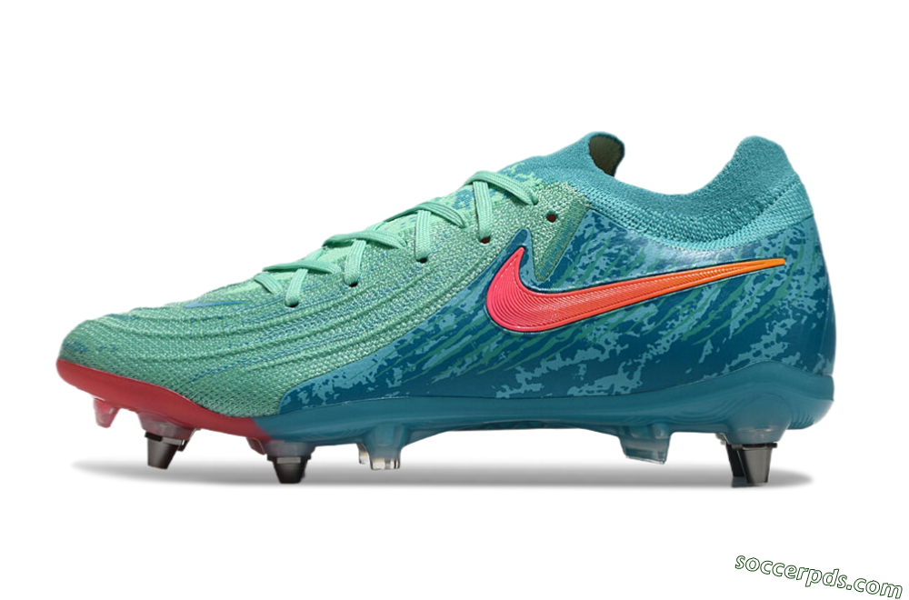 Nike Phantom Luna Elite SG Low-Tops Football Boots - Jade/Red/Blue 2