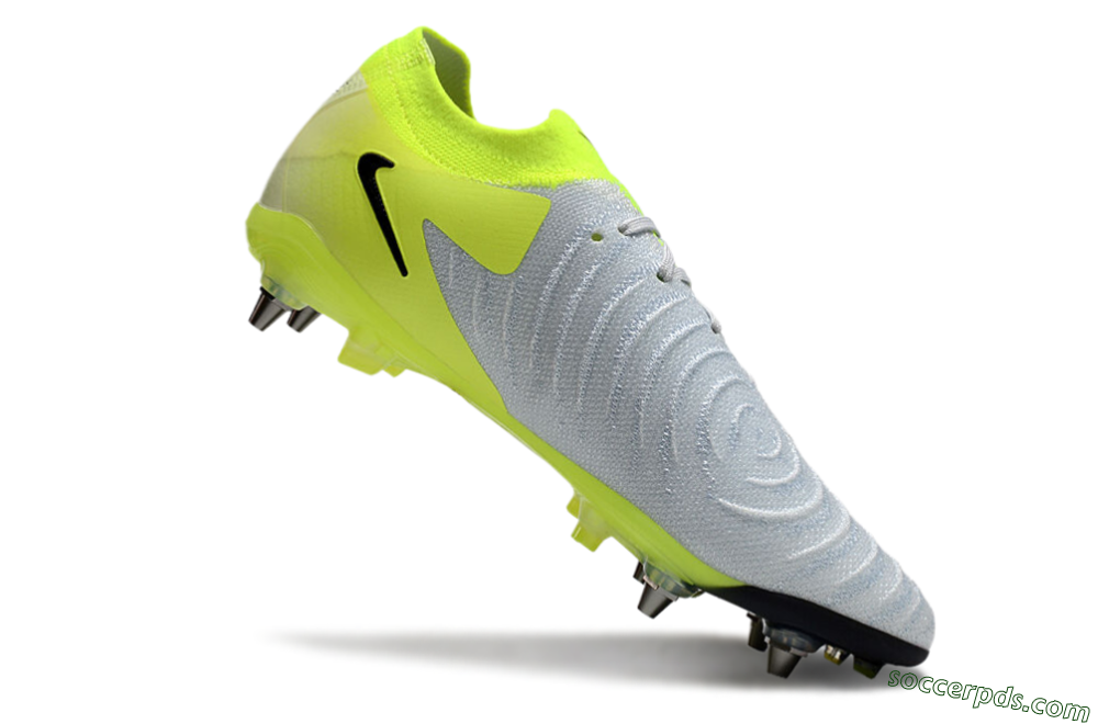 Nike Phantom Luna Elite SG Low-Tops Football Boots - Grey/Yellow/Black 4