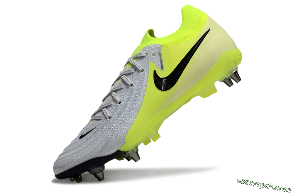 Nike Phantom Luna Elite SG Low-Tops Football Boots - Grey/Yellow/Black 5