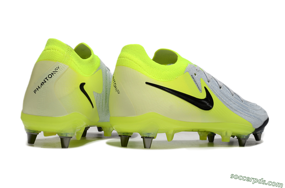 Nike Phantom Luna Elite SG Low-Tops Football Boots - Grey/Yellow/Black 6