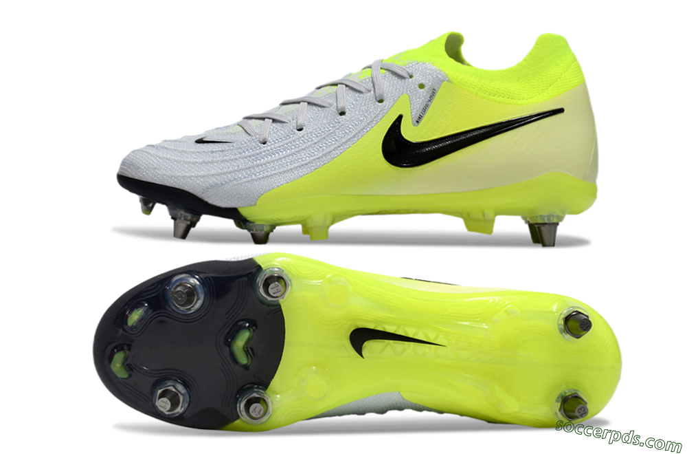 Nike Phantom Luna Elite SG Low-Tops Football Boots - Grey/Yellow/Black 0