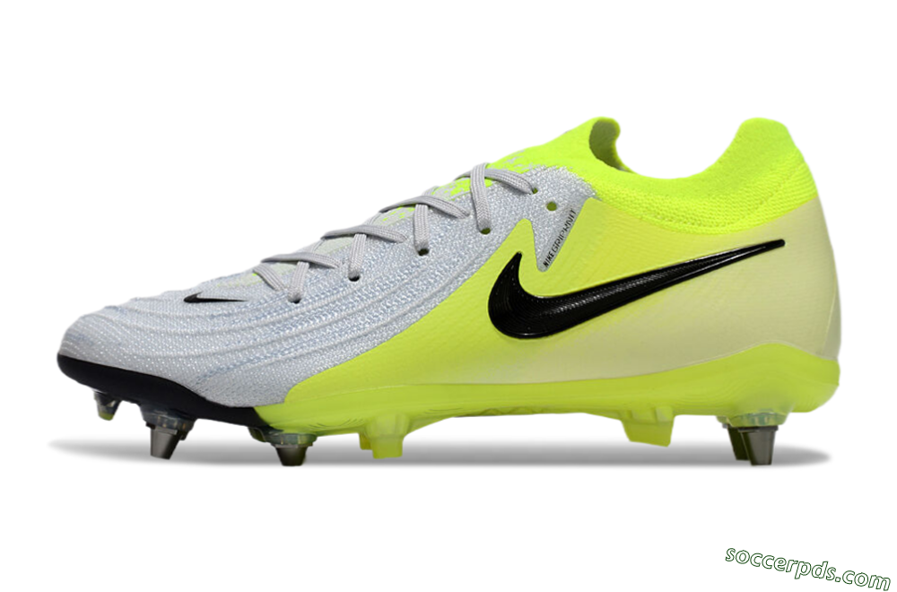 Nike Phantom Luna Elite SG Low-Tops Football Boots - Grey/Yellow/Black 2