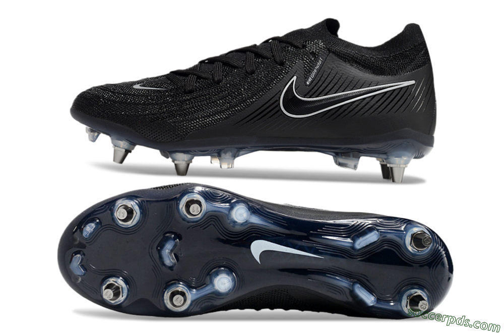Nike Phantom Luna Elite SG Low-Tops Football Boots - Black/White/Blue 0