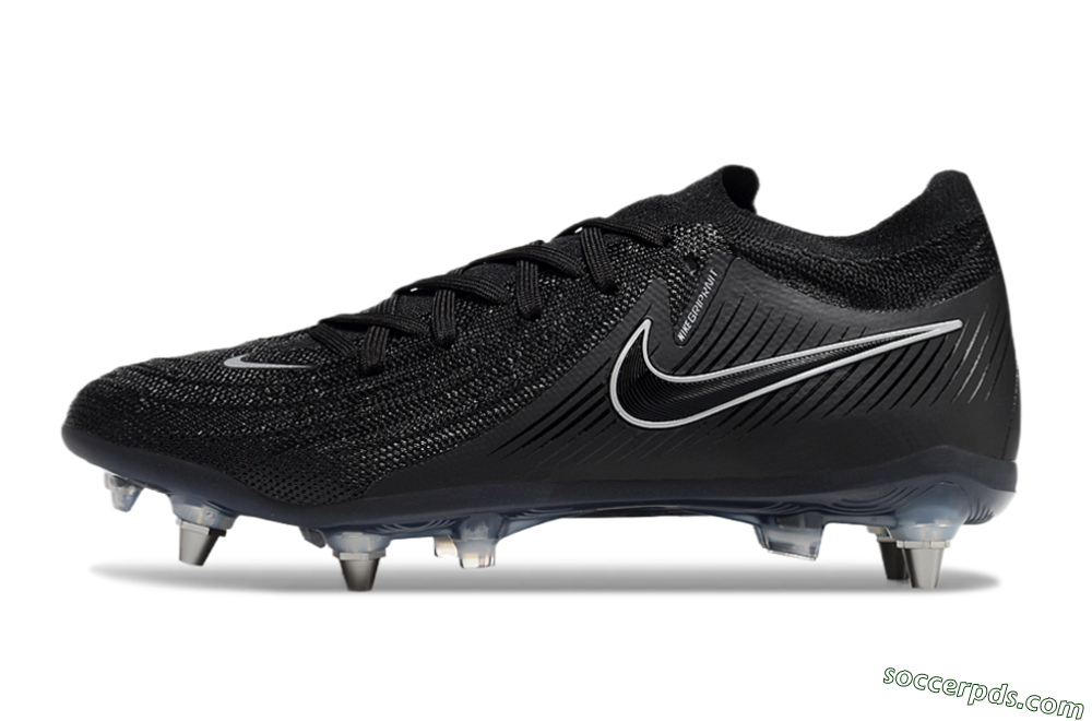 Nike Phantom Luna Elite SG Low-Tops Football Boots - Black/White/Blue 2