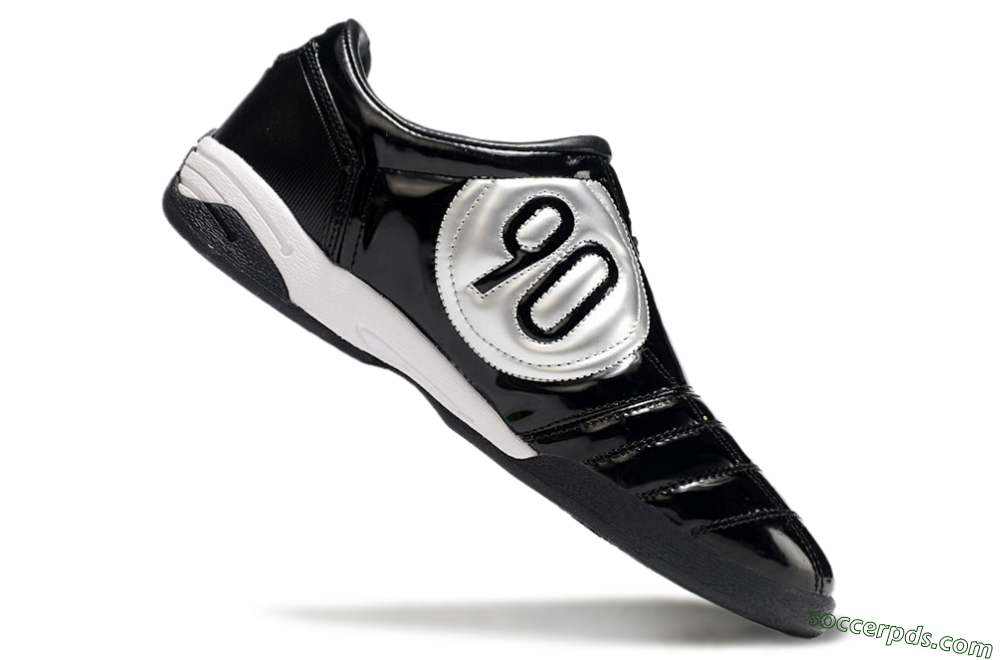 Nike Total 90 II IC Low-Tops Football Shoes - Black/White 4