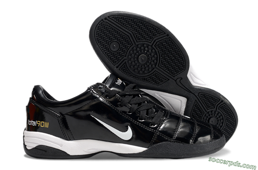 Nike Total 90 II IC Low-Tops Football Shoes - Black/White 1