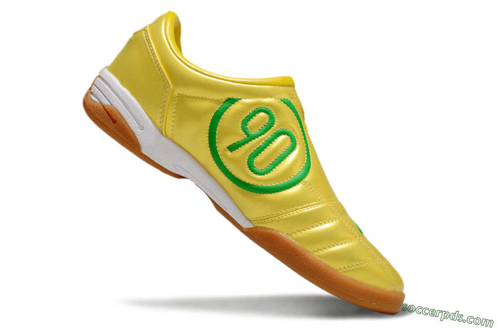 Nike Total 90 II IC Low-Tops Football Shoes - Yellow/Green/White 4