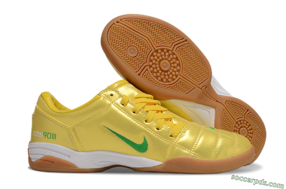 Nike Total 90 II IC Low-Tops Football Shoes - Yellow/Green/White 1