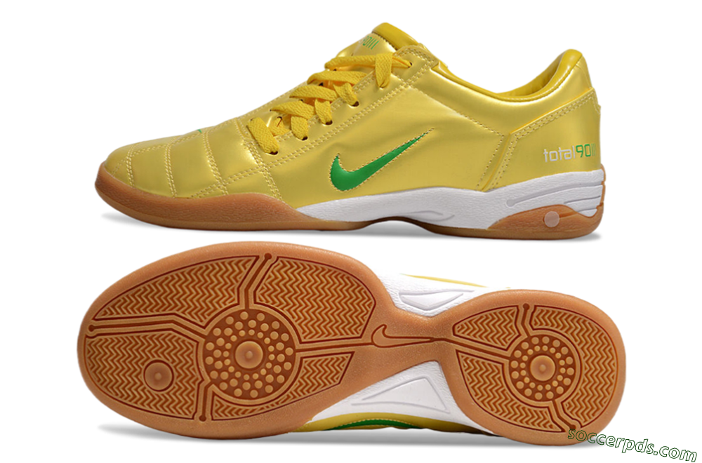 Nike Total 90 II IC Low-Tops Football Shoes - Yellow/Green/White 0