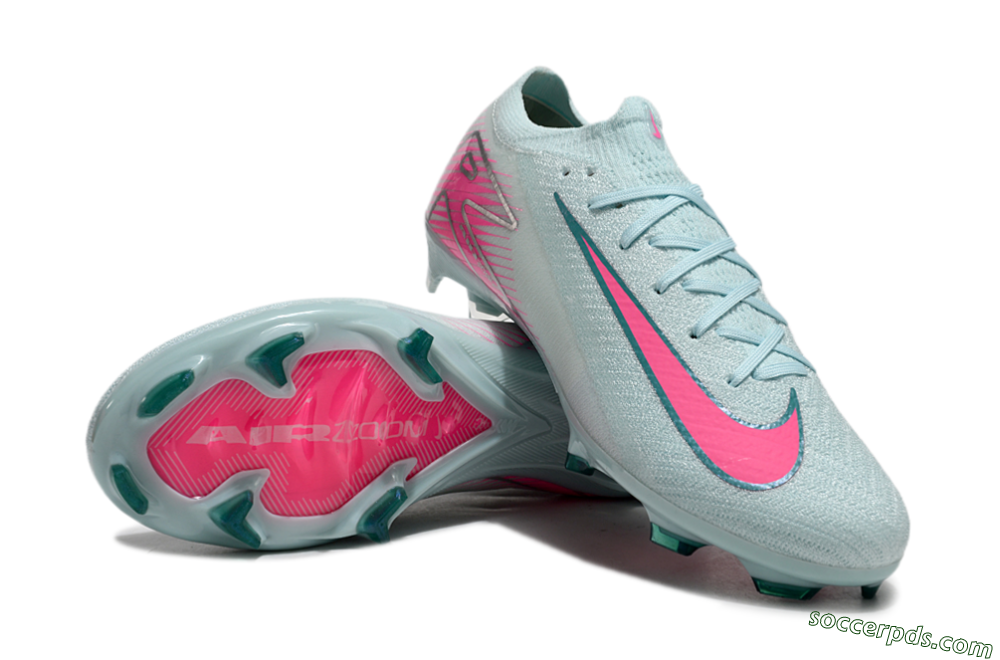 Nike Air Zoom Mercurial Vapor 16 Elite FG Low-Tops Football Boots - Jade/Pink/Silver 3