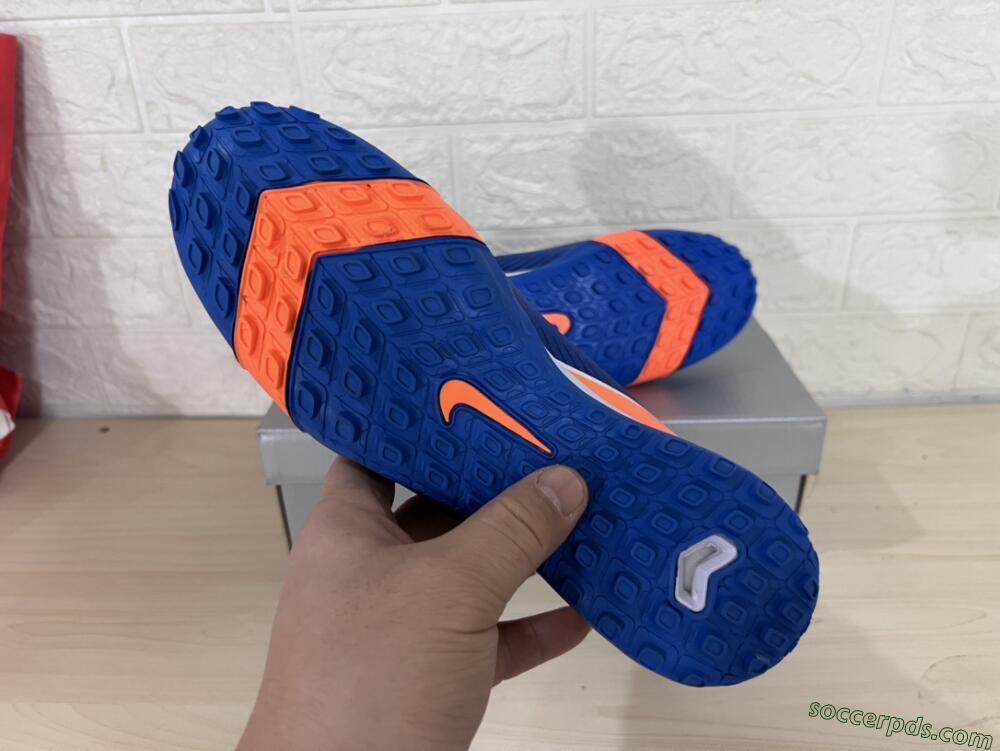 Nike Air Zoom Mercurial Vapor 16 Elite TF Low-Tops Football Shoes - Blue/White/Orange