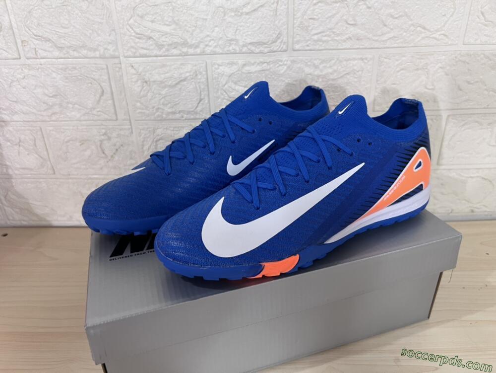Nike Air Zoom Mercurial Vapor 16 Elite TF Low-Tops Football Shoes - Blue/White/Orange