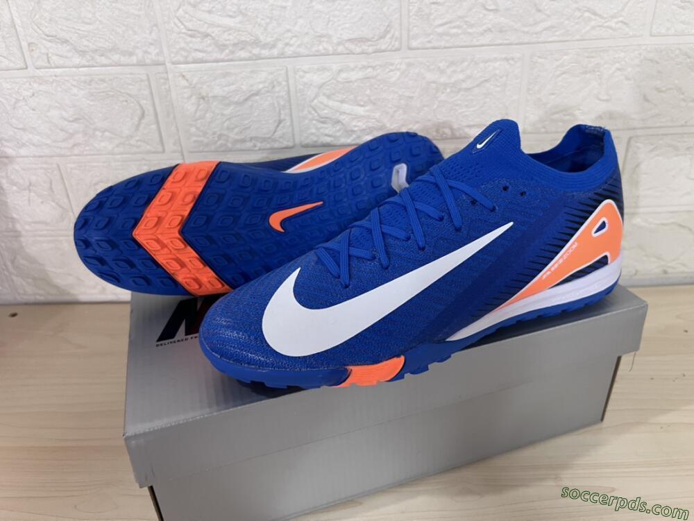 Nike Air Zoom Mercurial Vapor 16 Elite TF Low-Tops Football Shoes - Blue/White/Orange