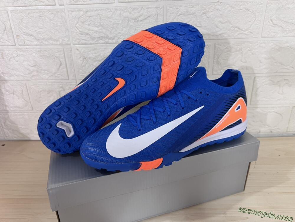 Nike Air Zoom Mercurial Vapor 16 Elite TF Low-Tops Football Shoes - Blue/White/Orange