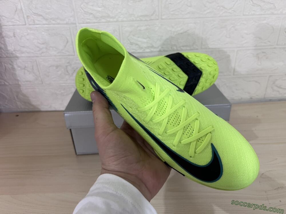 Nike Air Zoom Mercurial Superfly 10 Elite TF Low-Tops Football Shoes - Yellow/Black/Blue