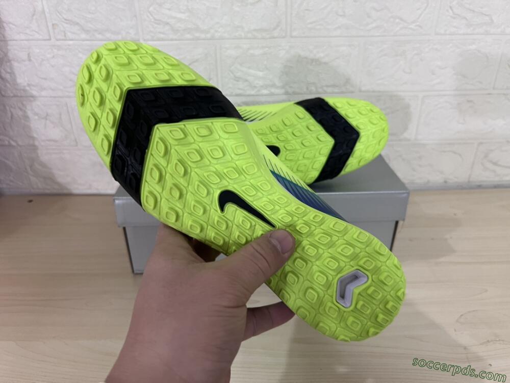 Nike Air Zoom Mercurial Superfly 10 Elite TF Low-Tops Football Shoes - Yellow/Black/Blue