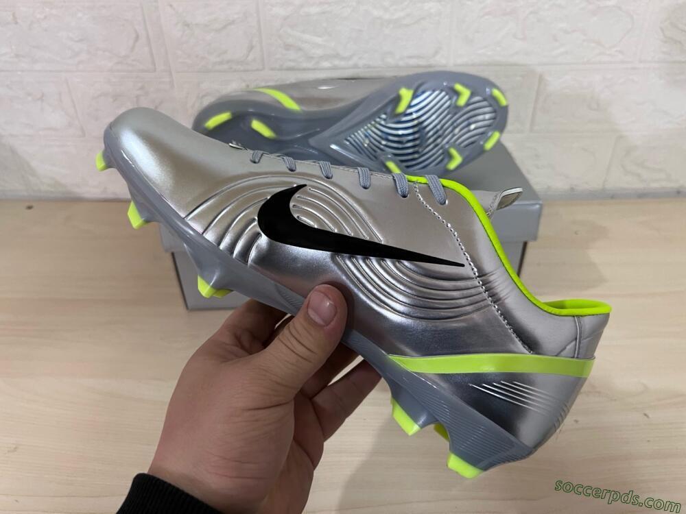 Nike Zoom Mercurial Vapor 1 Rgn SE FG Low-Tops Football Boots - Silver/Black/Yellow