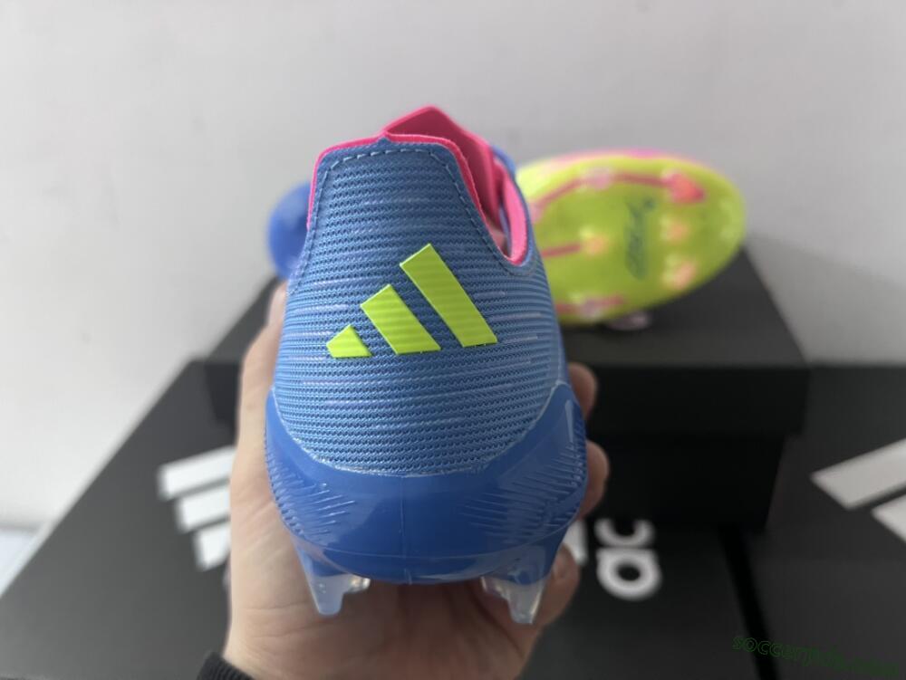 Adidas F50 Elite TF Low-Tops Football Shoes - Blue/Pink/Yellow