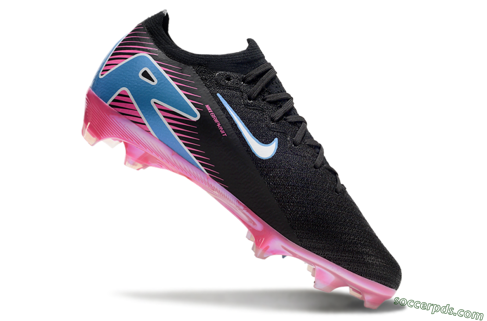 Nike Air Zoom Mercurial Vapor 16 Elite FG Low-Tops Football Boots - Black/Blue/White/Pink 4