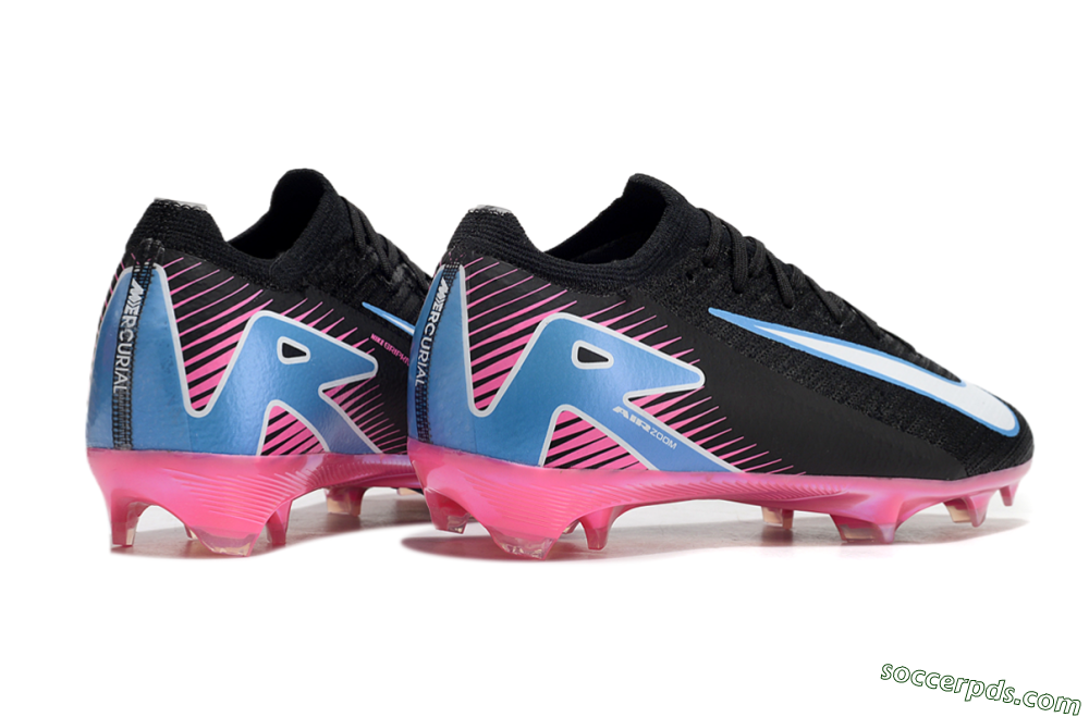 Nike Air Zoom Mercurial Vapor 16 Elite FG Low-Tops Football Boots - Black/Blue/White/Pink 6