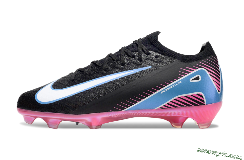 Nike Air Zoom Mercurial Vapor 16 Elite FG Low-Tops Football Boots - Black/Blue/White/Pink 2