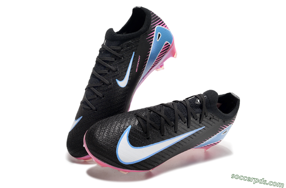 Nike Air Zoom Mercurial Vapor 16 Elite FG Low-Tops Football Boots - Black/Blue/White/Pink 3