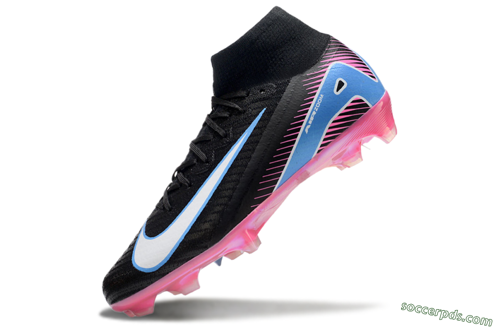 Nike Air Zoom Mercurial Superfly 10 Elite FG High-Tops Football Boots - Black/White/Blue/Pink 5
