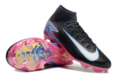Nike Air Zoom Mercurial Superfly 10 Elite FG High-Tops Football Boots - Black/White/Blue/Pink