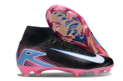 Nike Air Zoom Mercurial Superfly 10 Elite FG High-Tops Football Boots - Black/White/Blue/Pink